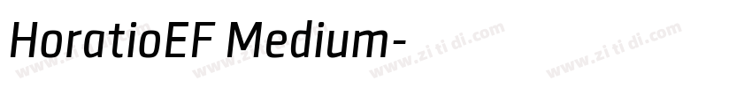 HoratioEF Medium字体转换